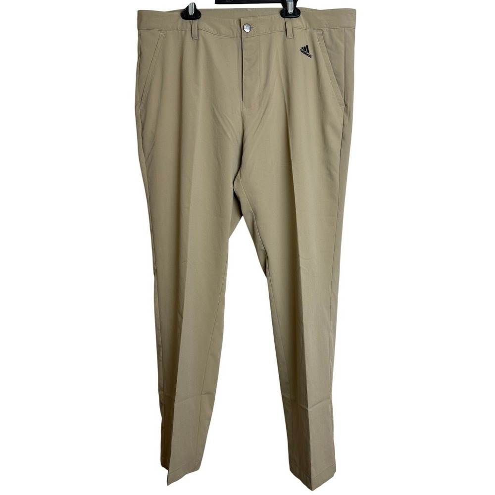 Adidas Golf Ultimate365 Tapered Pants Mens 38x29 Tan Khaki Performance Trousers